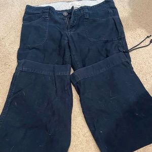 soft navy blue pants